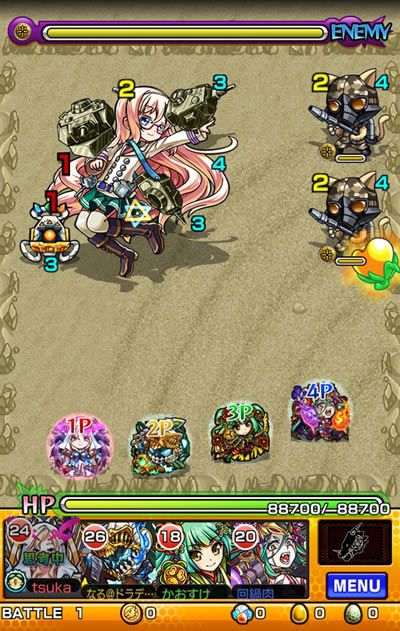 ティーガーIX「EXTRAステージ」攻略／バトル01